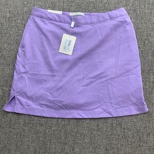 Greg Norman Women's Sz 12 Golf Skort Light Purple Side Zip Adjustable Waist‎ NWT